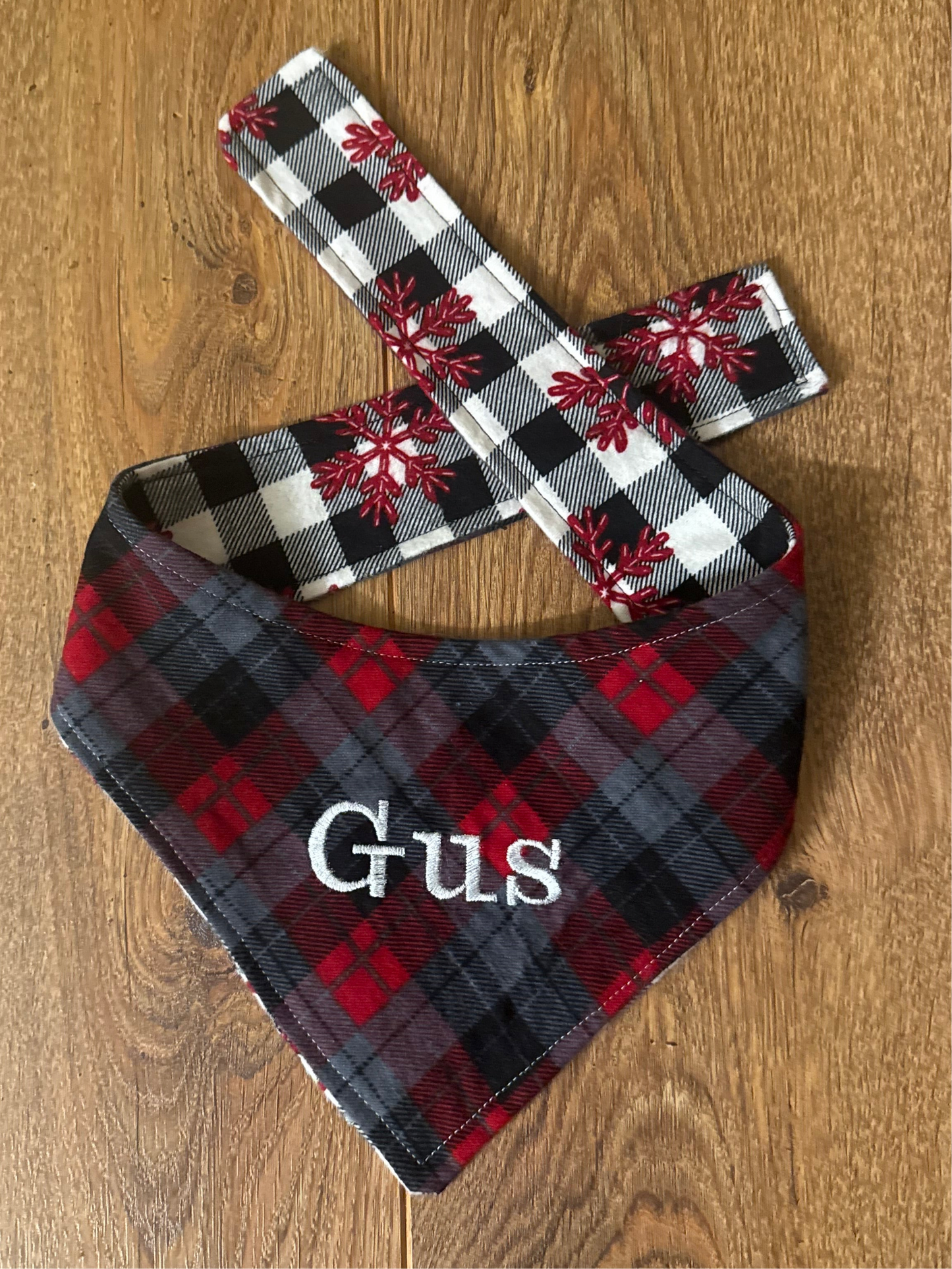 Reversible Holiday Dog Bandana