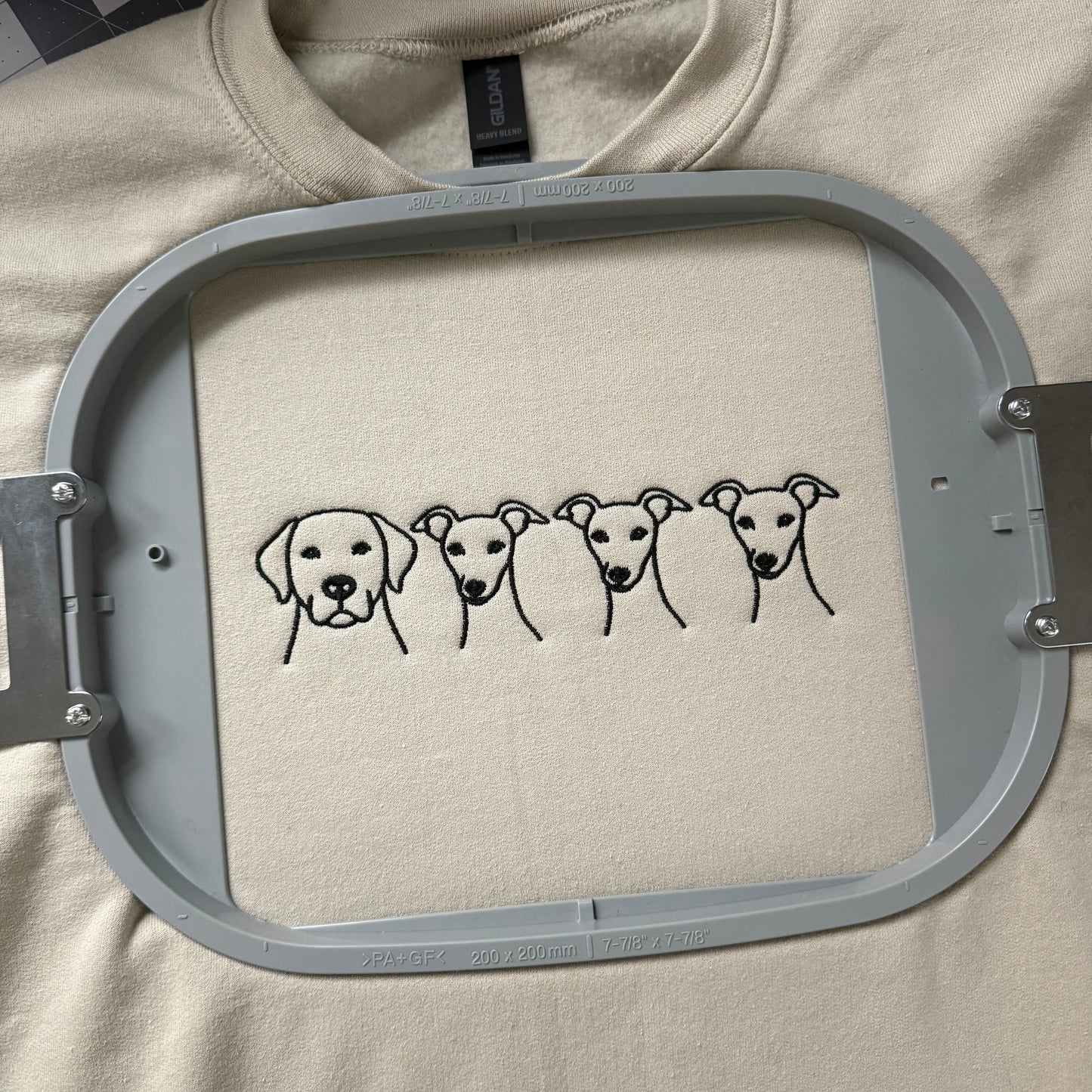 Personalized Dog Outline Sweatshirt
