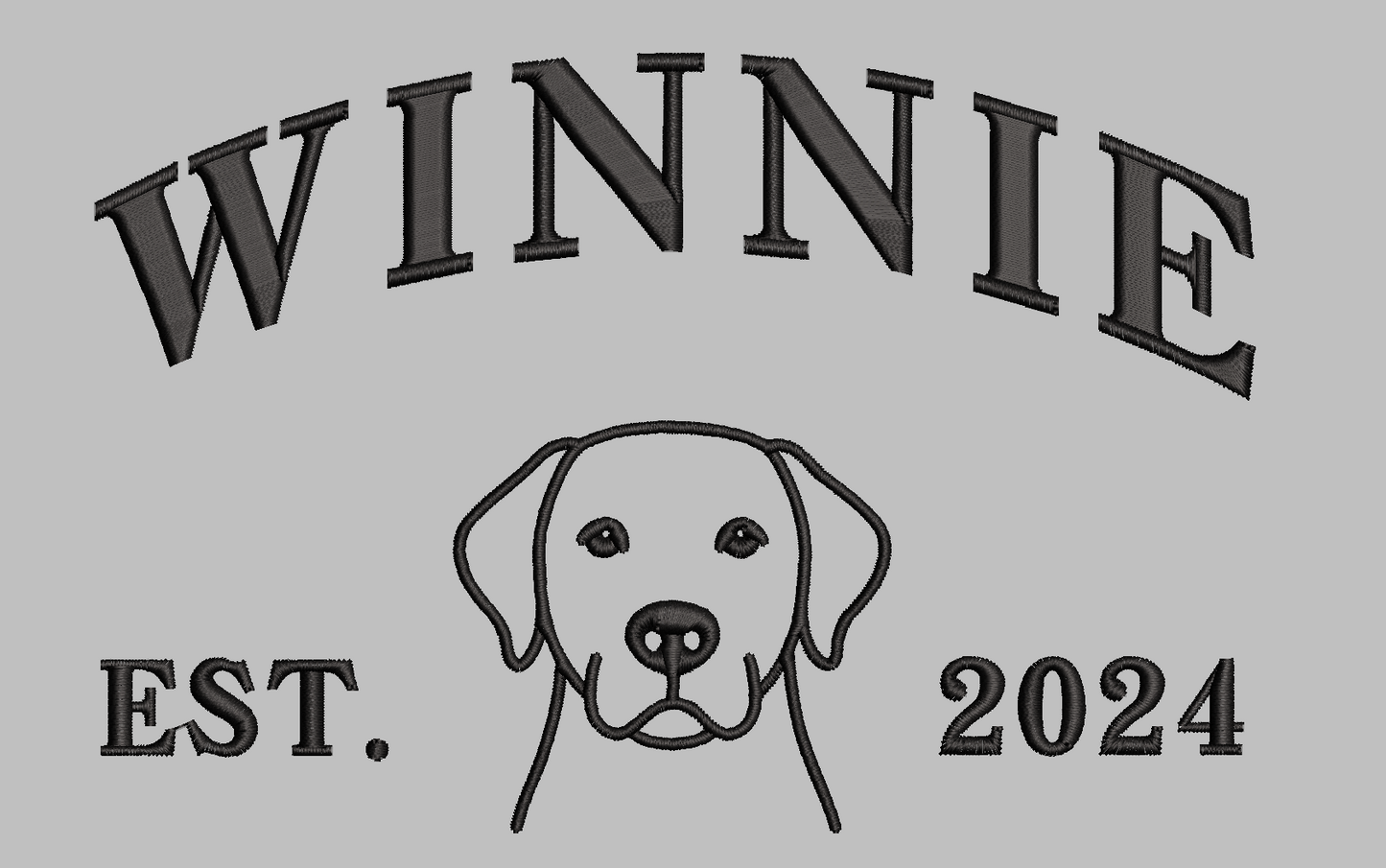 Personalized Dog Outline Sweatshirt