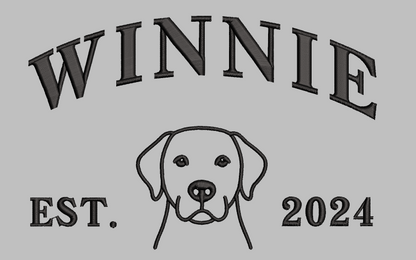 Personalized Dog Outline Sweatshirt