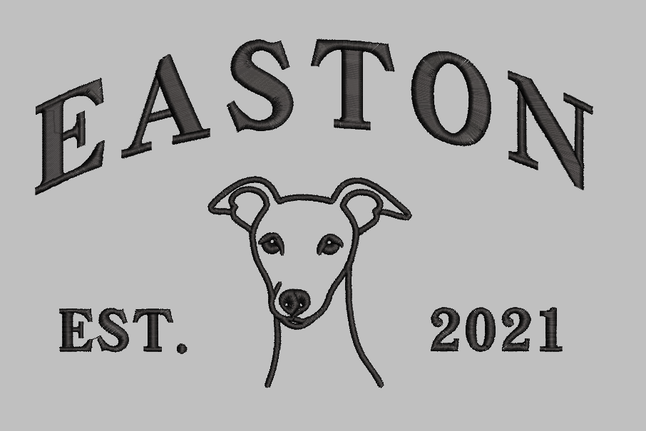 Personalized Dog Outline Sweatshirt