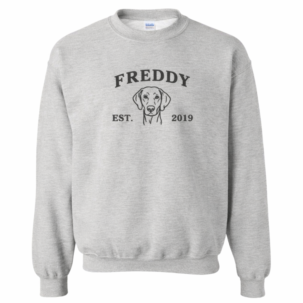 Personalized Dog Outline Sweatshirt