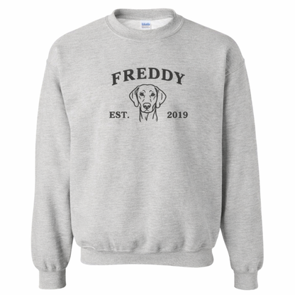 Personalized Dog Outline Sweatshirt