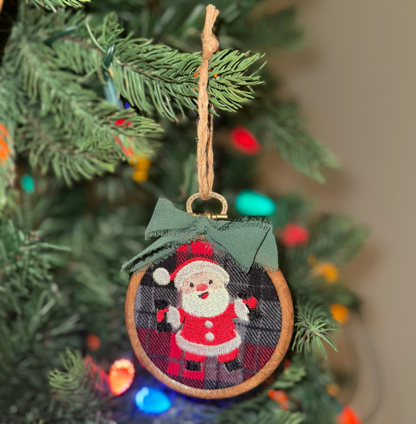 Santa Weights Ornament